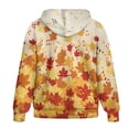 thumbnail image 2 of SCRAWLGOD Thanksgiving Maple Leaf Womens Lightweight Hoodies Zip Up Sweatshirt Women Long Sleeve Women Oversized Hoodies Size M Comfy Women Fall Outfits, 2 of 7