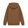 thumbnail image 7 of Girls Leopard Print Hoodie Kids Long Sleeve Fleece Sweatshirt Casual Hooded Top With Front Pocket For Daily School Outdoor Wear 2-12 Years, 7 of 7
