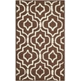 thumbnail image 2 of SAFAVIEH Cambridge Julian Geometric Wool Area Rug, Dark Brown/Ivory, 2'6" x 4', 2 of 7