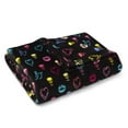 thumbnail image 4 of Betsey Johnson Black Ultra Soft Plush Fleece Throw, 50” x 70”, 4 of 4
