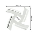 thumbnail image 4 of Replace meat grinder blade Meat grinder blade food grinding blade stainless steel cutter replacement Meat grinder vertical mixer accessories[Cross knife], 4 of 8