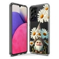 thumbnail image 3 of MUNDAZE Samsung Galaxy A52 Shockproof Clear Hybrid Protective Phone Case Cute Gnome White Daisy Flowers Floral Cover, 3 of 5