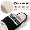 thumbnail image 4 of BERANMEY Open Toe Slippers for Womens Mens Cozy Women's Slippers Non-Slip Indoor Fuzzy Slip on Embroidered House Slippers for Bedroom & Living Room, 4 of 9