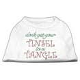 thumbnail image 3 of Christmas Pet Dog  Cat Shirt Rhinestone, "Don't Get Your Tinsel In A Tangle", 3 of 11