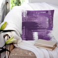 thumbnail image 3 of 18x18 Pillow Covers Set of 2, Purple Abstract Throw Pillow Covers Decorative Couch Cushion Case, Modern Mottled Art Oil Painting Microfiber Square Pillowcases for Bedroom Car Living Room, 3 of 7