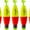 Color C, variant on THKFISH Fishing Bobbers,EVA Foam Floats Weighted for Fishing Floats for Crappie Red/Yellow Snap-On Spring Fishing Buoy 5PCS