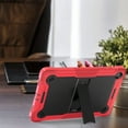 thumbnail image 4 of Allytech Shockproof Case for Samsung Galaxy Tab A9+ 2023 SM-X210 X215 X216 11 Inch, PC Hybrid TPU Back Cover Kickstand Shockproof Lightweight Bumper Kids Friendly Case Cover - Black + Red, 4 of 6