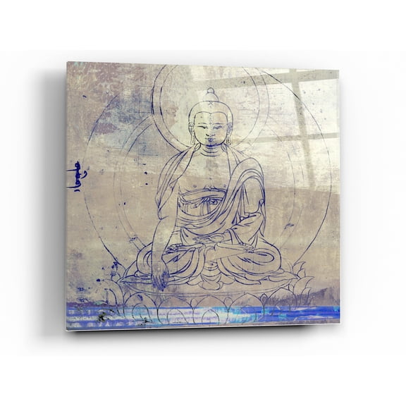 Epic Art 'Lotus Position' by Elena Ray Acrylic Glass Wall Art, 24"x24"