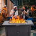 thumbnail image 4 of 44 Inch Propane Fire Pit Table, 50000BTU Rectangle Fire Table with Double-Sided Cover, Separate Storage Space,  Tabletop&amp;Hidden Ignition, CSA Certified, Companion for Your Garden, 4 of 8
