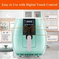 thumbnail image 3 of Sanptent 5.8 Quart Air Fryer, Electric Hot Oven Oilless Multifunctional Cooker with Digital LED Touchscreen, Auto Shut-off, ETL Certified, Best Present Gift (Green), 3 of 8