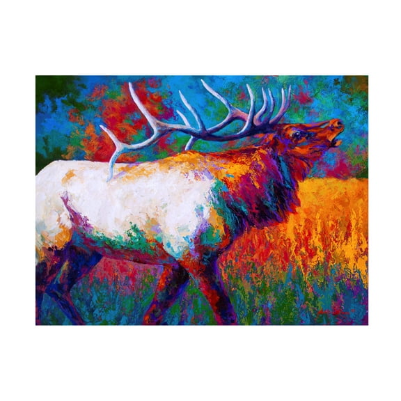 Trademark Fine Art Marion Rose Chorus Elk Canvas Wall Art - 35x47