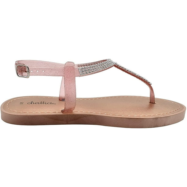 Chatties Chatties Women’s PCU TStrap Thong Rhinestone