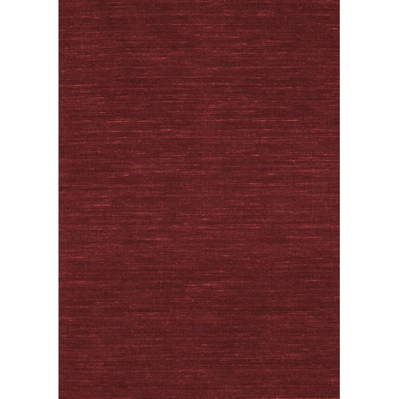 Ahgly Company Indoor Rectangle Abstract Red Contemporary Area Rugs, 8' x 12'
