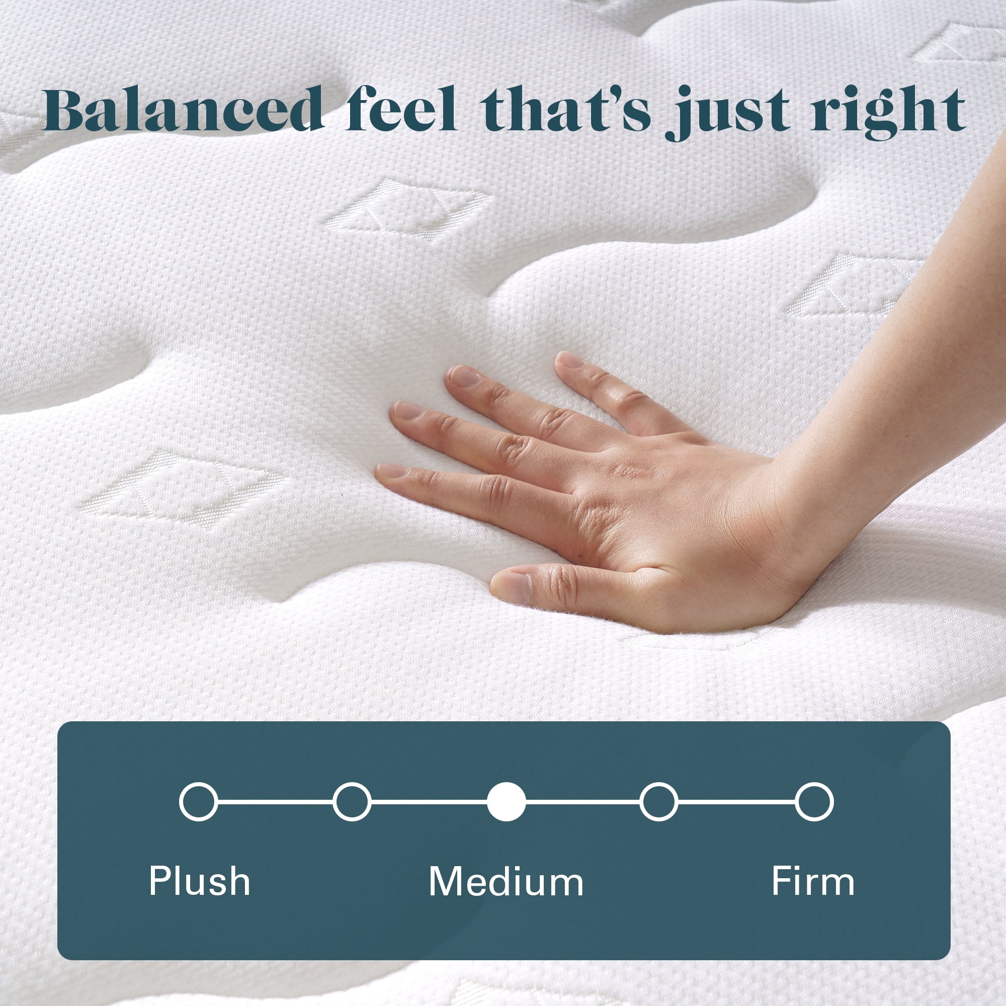 Allswell King 10" Hybrid Mattress in a Box,Gel-Infused Cooling Foam, Pressure Relief, Cool-to-Touch Cover