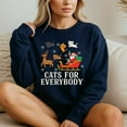 thumbnail image 4 of Cats For Everybody Christmas Cat Xmas Santa – T-Shirt, Hoodie & Sweatshirt – Holiday Cat Lover – Festive Fun, 4 of 6