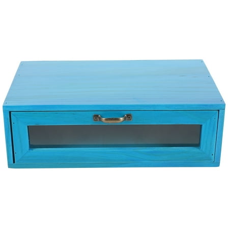 NIAIZEK Wood Monitor Stand with Pull Out Drawer for Home Desk Organization