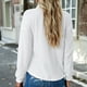 thumbnail image 5 of Blusas elegantes para mujer camisetas de punto a la moda camisetas básicas de Color sólido, 5 of 7