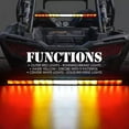 thumbnail image 2 of Race Sport Lighting  6-Function UTV High Performance Chase Rear Projector Light Bar with 9 Strobe Patterns, 2 of 3