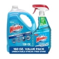 thumbnail image 2 of Windex Original Glass Cleaner, 1 spray bottle + 128 fl. oz. Refill.with scrub sponge., 2 of 6