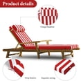 thumbnail image 3 of swing Chaise Lounge Cushions Outdoor, Waterproof 72 x 21Inch Patio Chaise Lounge Replacement Cushion for Lawn Pool（Red white Stripes，1pcs）, 3 of 6