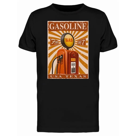 Full Gasoline Service T-Shirt Men -Image by Shutterstock, Male 3X-Large