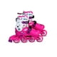 thumbnail image 2 of Combo patines con mochila y protecciones de regalo, modelo Junior rosa M ajustable de talla 22 a 24 Sweet Rocket Junior, 2 of 3