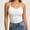 White, variant on Women's Lace Trim Ruched Front Tank Top,Slim Fit Spaghetti Strap Camisole with V Neck,Ribbed Knit Cami for Layering,Sexy Going Out Tops,Summer Casual Sleeveless Blouses White S