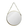 thumbnail image 1 of Espejo de pared redondo Sunnimix Cadena de eslabones Dorado 30,5 cm, 1 of 7