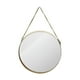 thumbnail image 1 of Espejo de pared redondo dorado, espejo circular de pared para decoración minimalista del hogar. 305 cm, 1 of 8