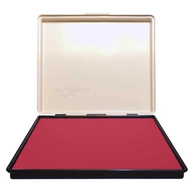 Uimprint Extra Large 7'' x 8'' Industrial Rubber Stamp Ink Pad, Crimson