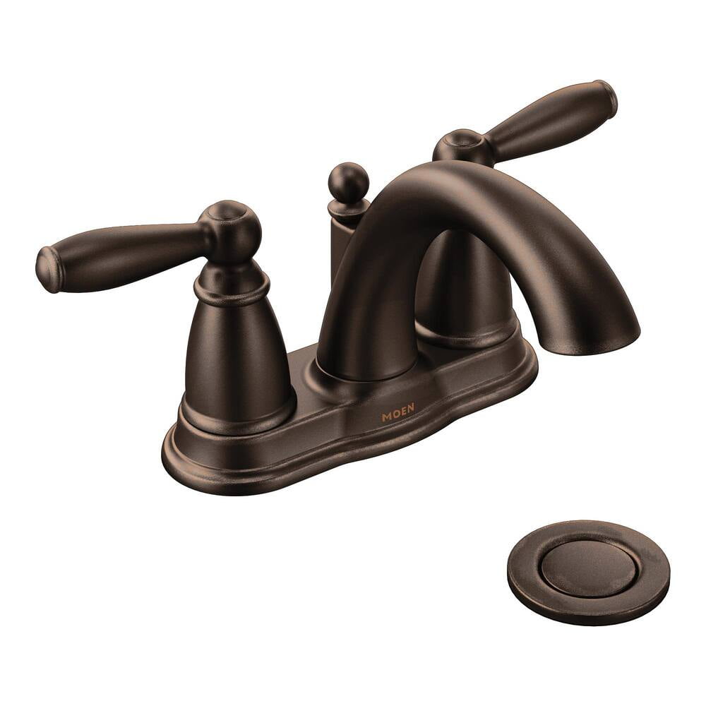 Moen 6610ORB Rubbed Bronze two-handle bathroom faucet