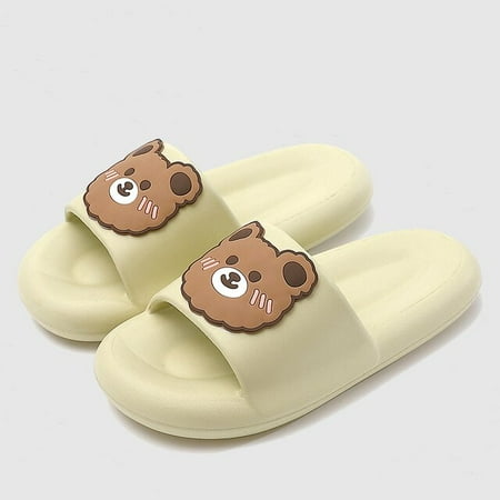 

CoCopeanut Solid Color Cute Bow Women s Slippers Thick Sole Comfortable Non-Slip Sandals Bathroom Indoor Couple Slippers New Summer 2022