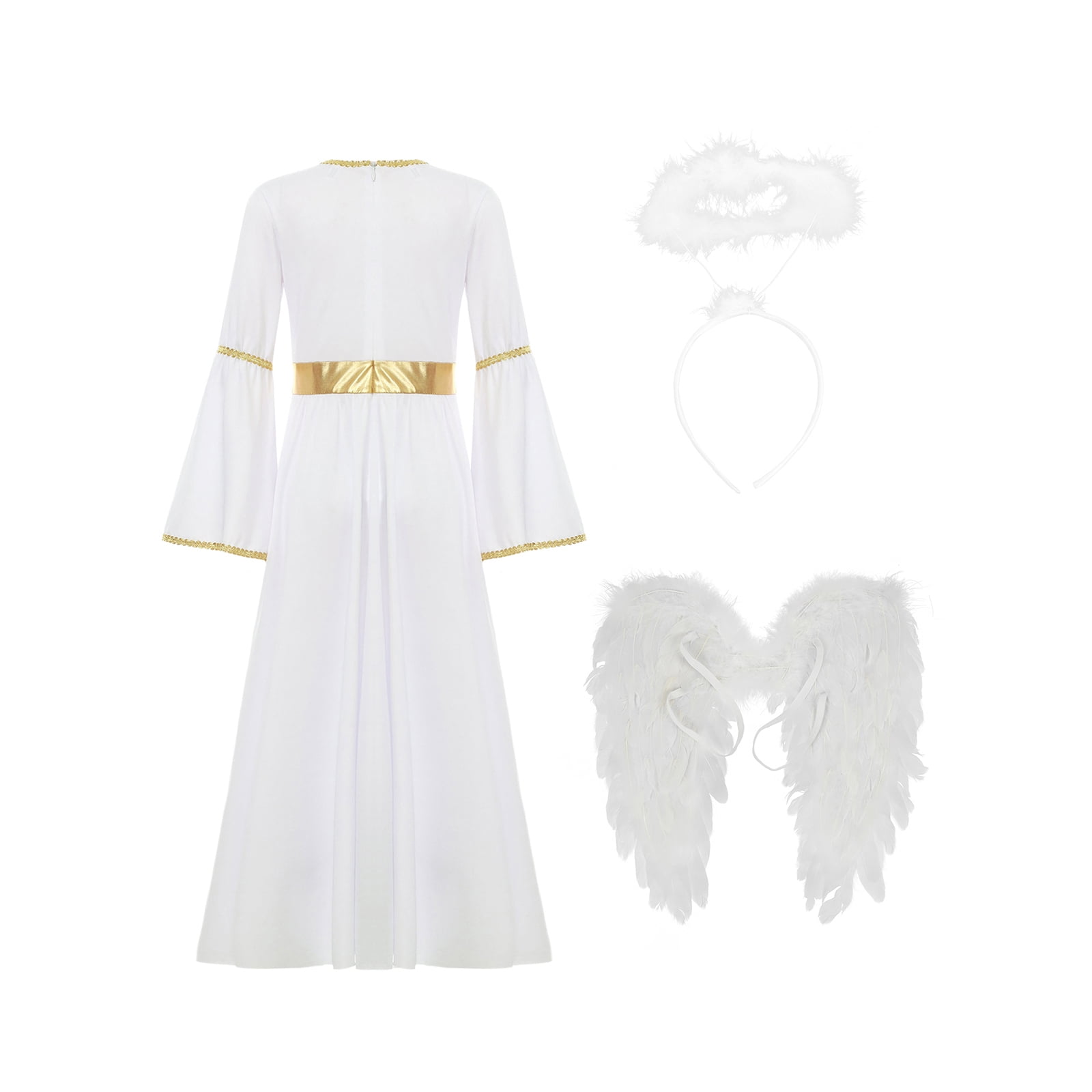 トリートユアセルフ angel wings long dress white 本物ファッション