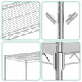 thumbnail image 7 of 5-Tier Storage Shelf, 68.9" Heavy Duty Metal Shelving Unit with Adjustable Metal Steel Wire with Casters for Restaurant Garage Pantry Kitchen Rack, 7 of 7