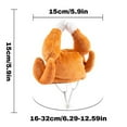 thumbnail image 3 of Pet Hat Dog Cat Headwear Chicken Leg Shaped Headgear, Pet Supplies Festive Attire For Cats And Dogs, Cute Comfortable Easy To Wear Outdoor Decoration, 3 of 5