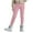 A Pink, variant on Toddler Girls Leggings Fleece Lined, Fall Winter Warm Yoga Pants Casual High Waisted Full Length Leggings Red 12 Years