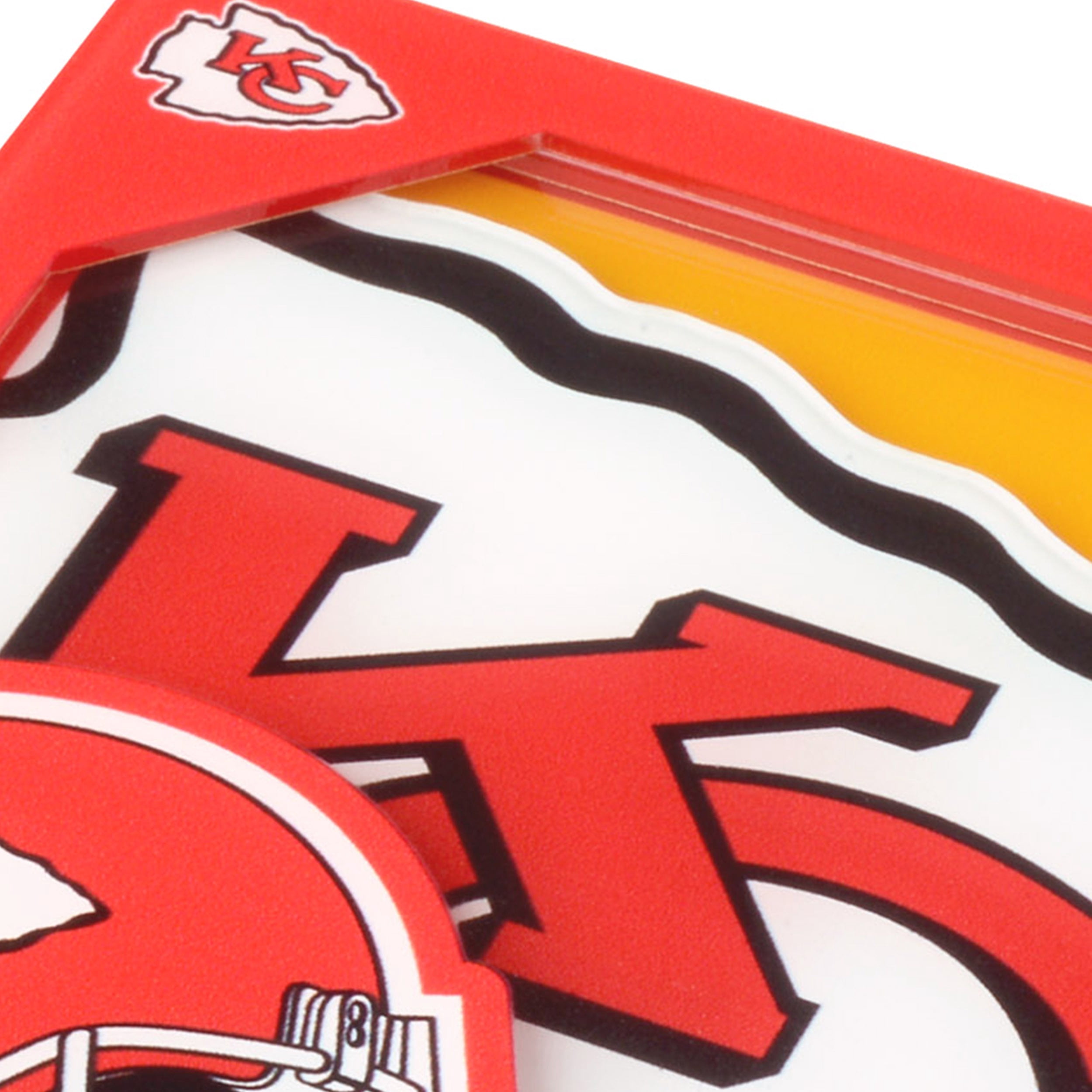 YouTheFan NFL Kansas City Chiefs 3D-LSC 3D Logo Series Coasters - Pack of 2