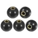 thumbnail image 1 of 5-Pack Pomos de Bola Rosca, Rosca Femenina M12 40mm Diámetro. Manija de Inserto de Latón Fenólico Termoset [Negro], 1 of 1