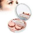 thumbnail image 4 of Contact Lens Case, Portable Lenses Soaking Case with Mirror, Tweezers and Solution Bottle, Marble Pattern, Care of Contact Lenses Green and Environmentally Friendly, 4 of 7