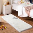 thumbnail image 1 of LAICAIW Carpet Runner White Fluffy Rug 2x6 Faux Fur Rug Plush Furry Rug Fluffy Shaggy Rug Bedside Cute Rugs for Bedside Dorm Fireplace, Rectangle, 1 of 7