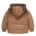thumbnail image 5 of Mercatoo Buckle Me Baby Coat Children Solid Color Ears Cute Pocket Short Cotton Padded Children's Coat, 5 of 9