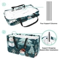thumbnail image 4 of Snowman Large Capacity Reusable Foldable Oxford Cloth Storage Basket - Versatile Grocery Basket, Laundry Organizer, and Shopping Bag, 4 of 7