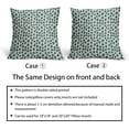 thumbnail image 6 of Teal Cream Pillow Covers 18x18 Set of 2 Boho Design Polka Dot Throw Pillows Modern Brush Strokes Print Decorative Outdoor Pillowcase Square Cushion Cover Linen Case for Home Sofa Couch Bed, 6 of 6