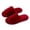 Red, variant on Women's Casual Versatile Warm One-Strap Open-Toe Furry Slippers Stylish Fall And Winter Thick-Soled Indoor Sandals