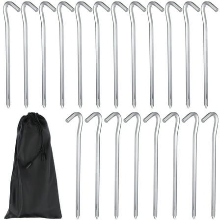 40 Pcs Tent Stakes Heavy Duty Tent Hooks Aluminum Alloy Tent Pegs Garden Edging Fence Pegs for Outdoor Garden Yard Ground