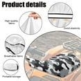 thumbnail image 6 of Uorisanigo ATV Seat Cover Accessories Soft Anti-Slip Gray Camo Printing Four-Wheeler Seat CoverMotor Seats Cover Breathable Padded Protector Compatible with Most Models, 6 of 7