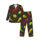 thumbnail image 1 of Balery Chili2 Pijama para Hombre de Dos Piezas con Manga Larga, Conjunto de Dormir y Descanso Suave con Bolsillos-Large, 1 of 7