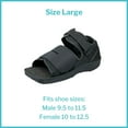 thumbnail image 4 of McKesson Post-Op Foot Brace Recovery Shoe, Square Toe - Male 9.5-12, Female 10.5-13, Large, 1 Ct, 4 of 10