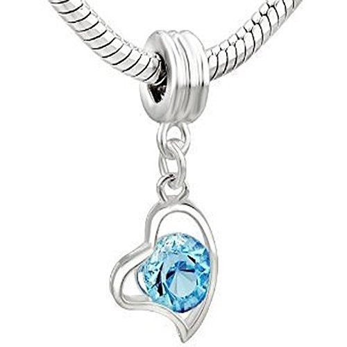 Ten (10) Purple Rhinestone Charm Beads in Assorted s for Snake Chain Charm Bracelet