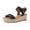 Black, variant on OAVQHLG3B Sandals for Women Women's Fashion Straw Shoes Platform Open Toe Anti-Slip Temperament Wedge Sand